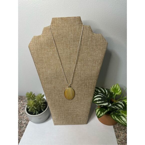Agate Pendant S925 Necklace - Picture 3 of 8